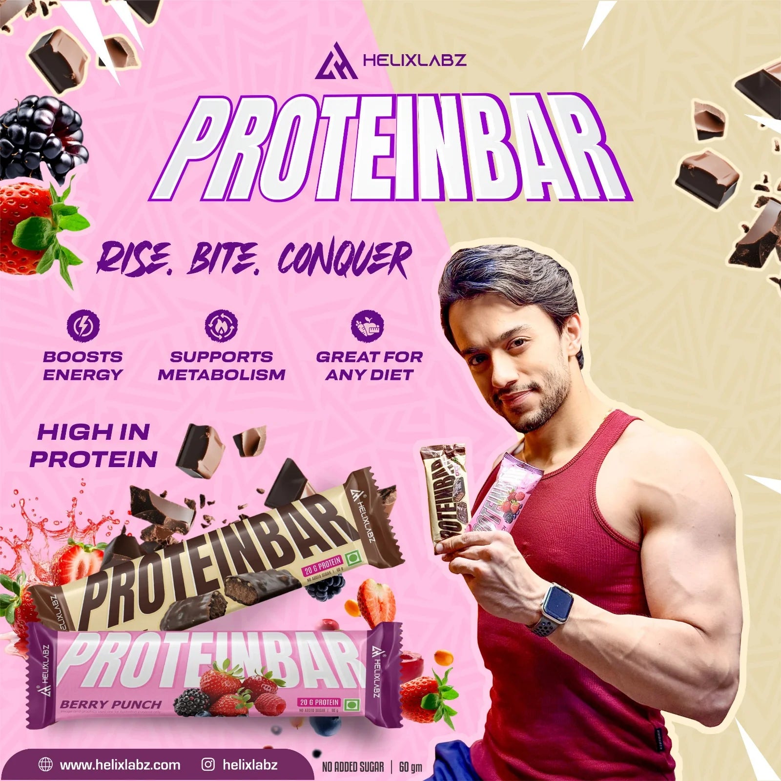Helix Labz High Quality Protein Bar – 20g Protein