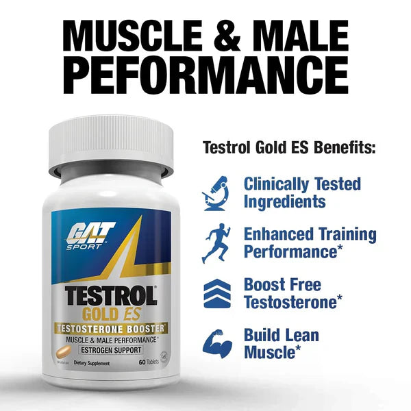 GAT Testrol Gold ES 60 Tablets – Dietary Supplement